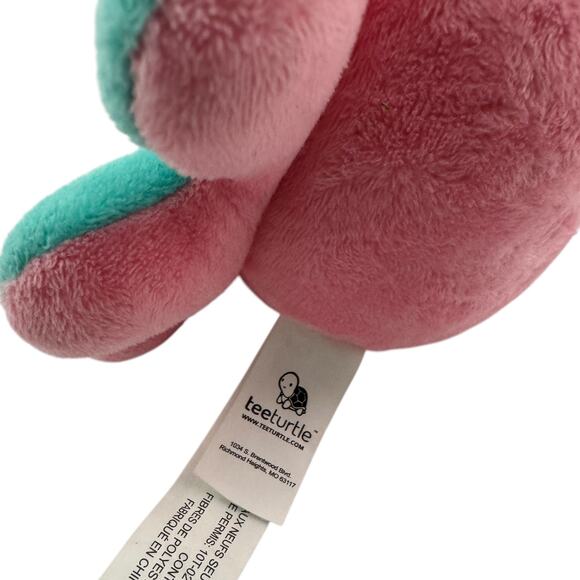 Tee Turtle Plush Octopus Reversible Happy and Grumpy Pink and Blue - Picture 3 of 3